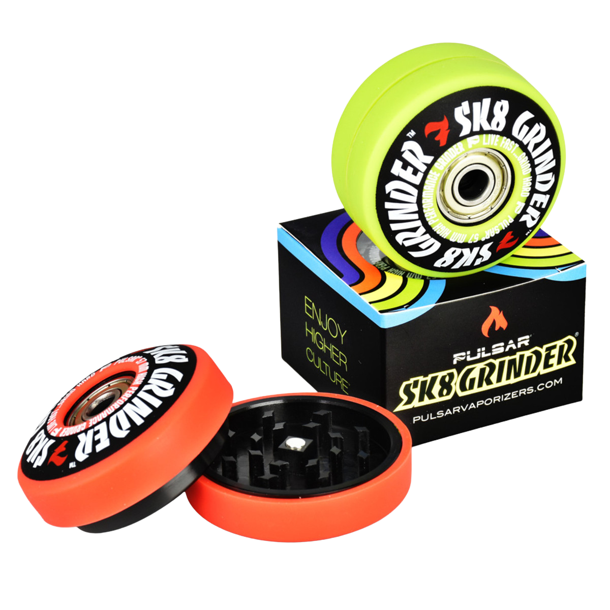Pulsar SK8 Herb Grinder Grinder 56mm 3pc