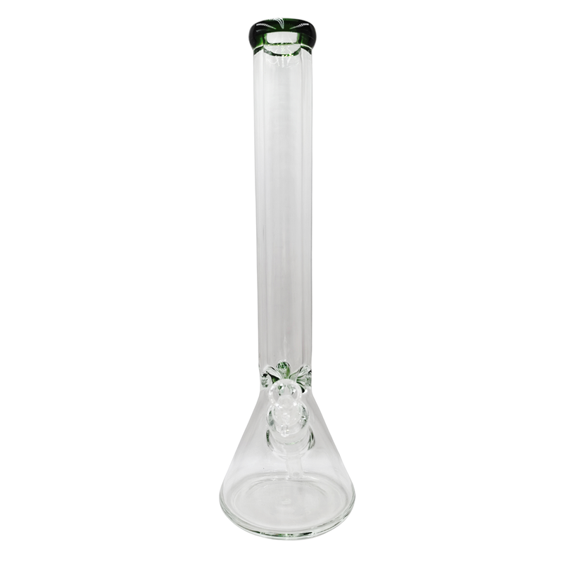 Glass Beaker Bong 45cm - Green