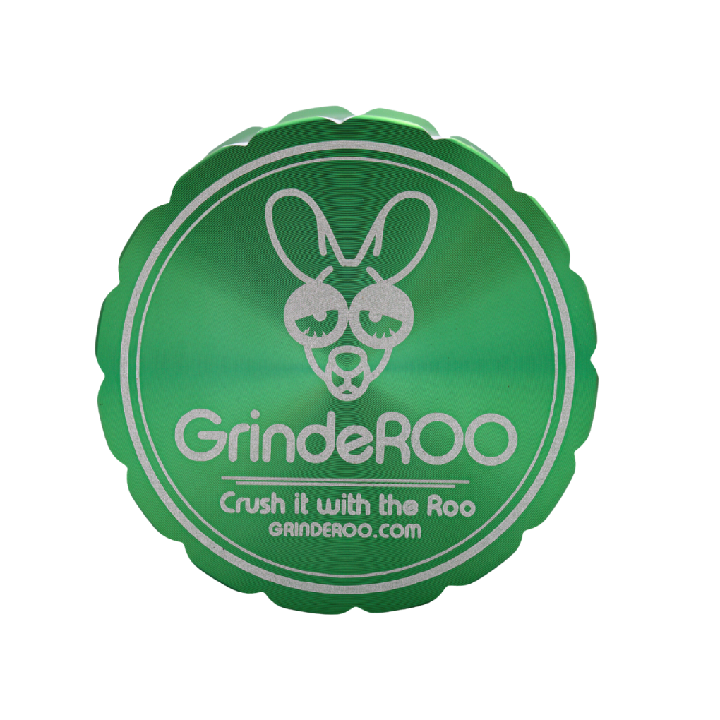 GrindeROO 4 Piece Premium Metal Herb Grinder