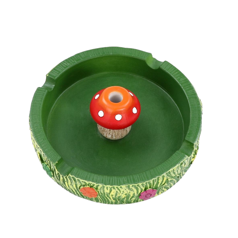 Kaya Resin Round Mushroom Ashtray - Unique Design for Stylish Smoking