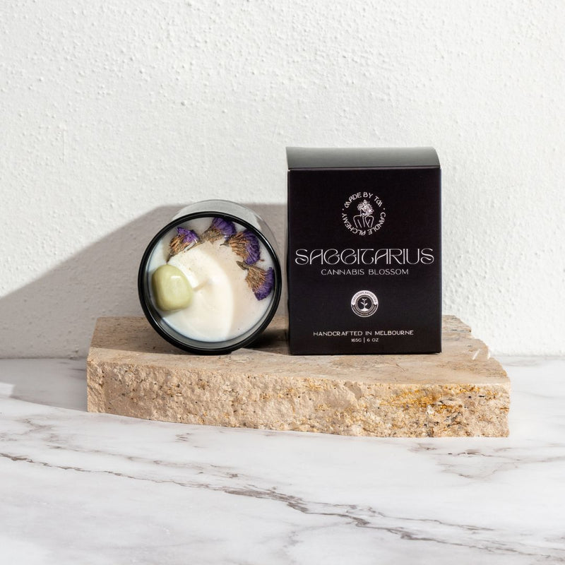 Sagittarius Zodiac Soy Crystal Candle