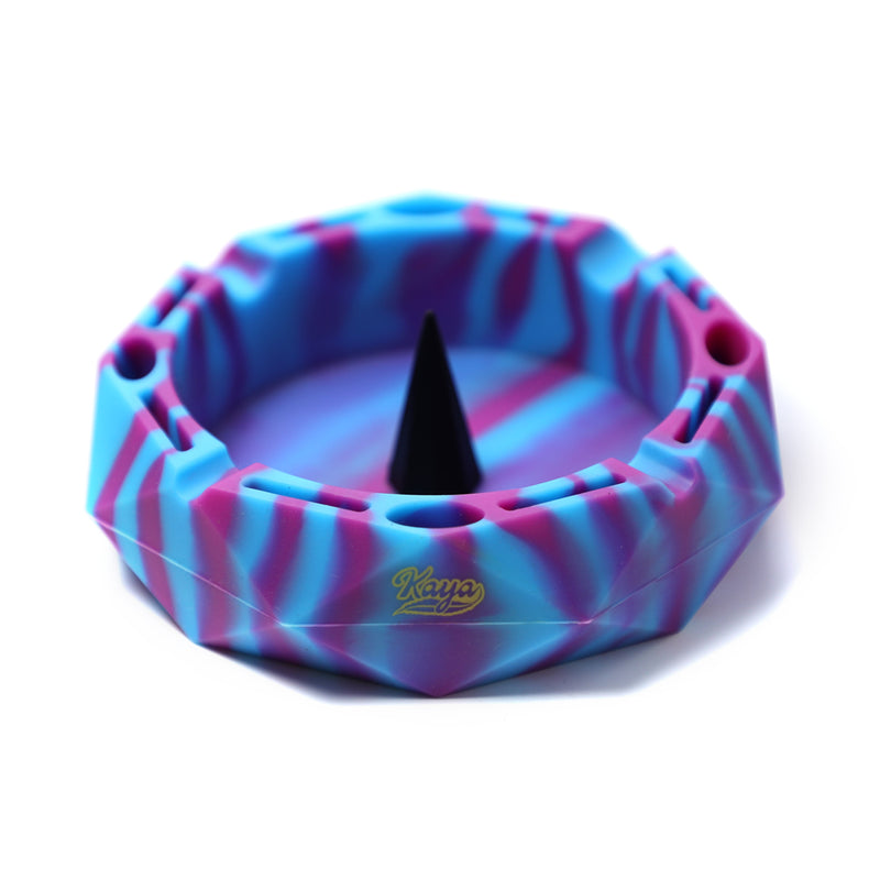 Multi-Purpose Diamond Shaped Dabbing and Smoking Station Silicone Ashtray