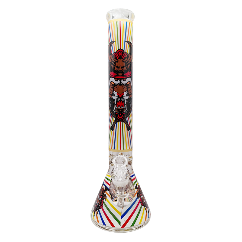 Warrior Tiger Beaker Bong 45cm