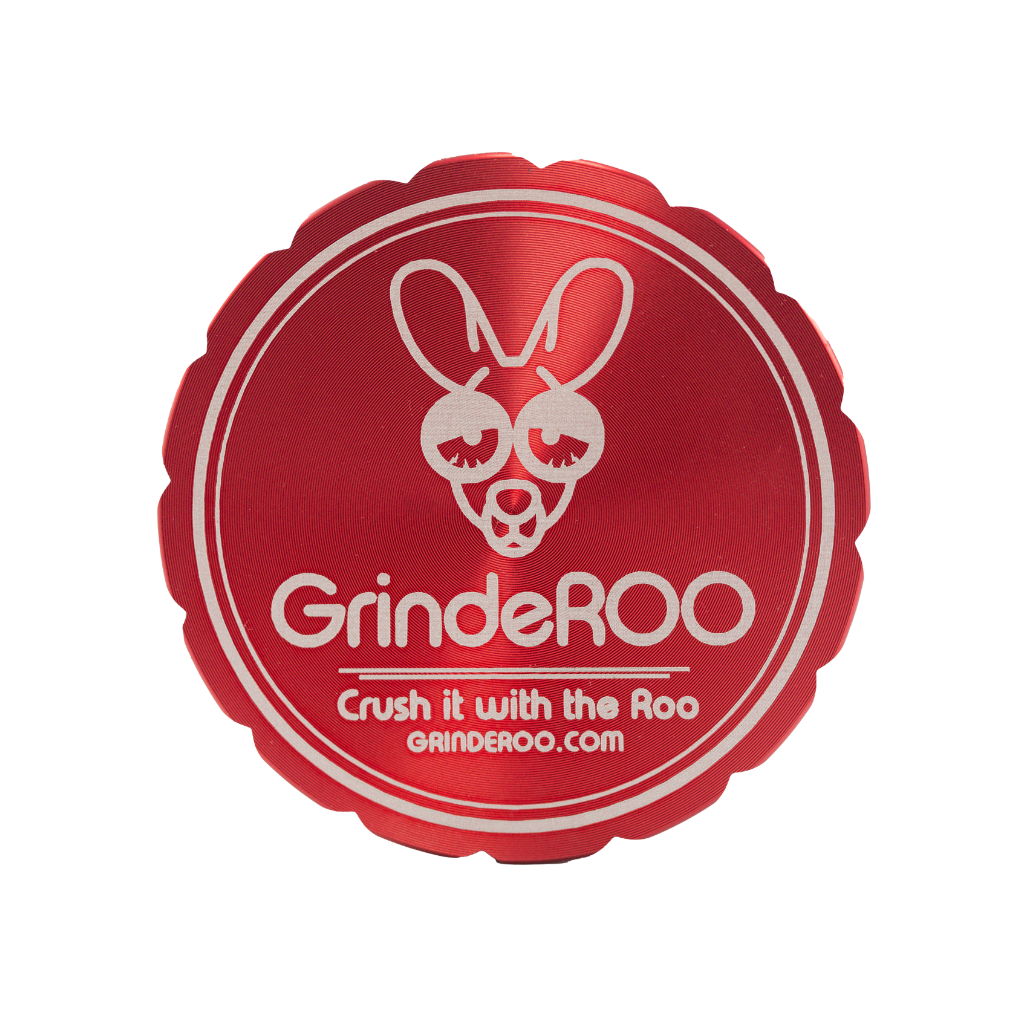 GrindeROO 4 Piece Premium Metal Herb Grinder