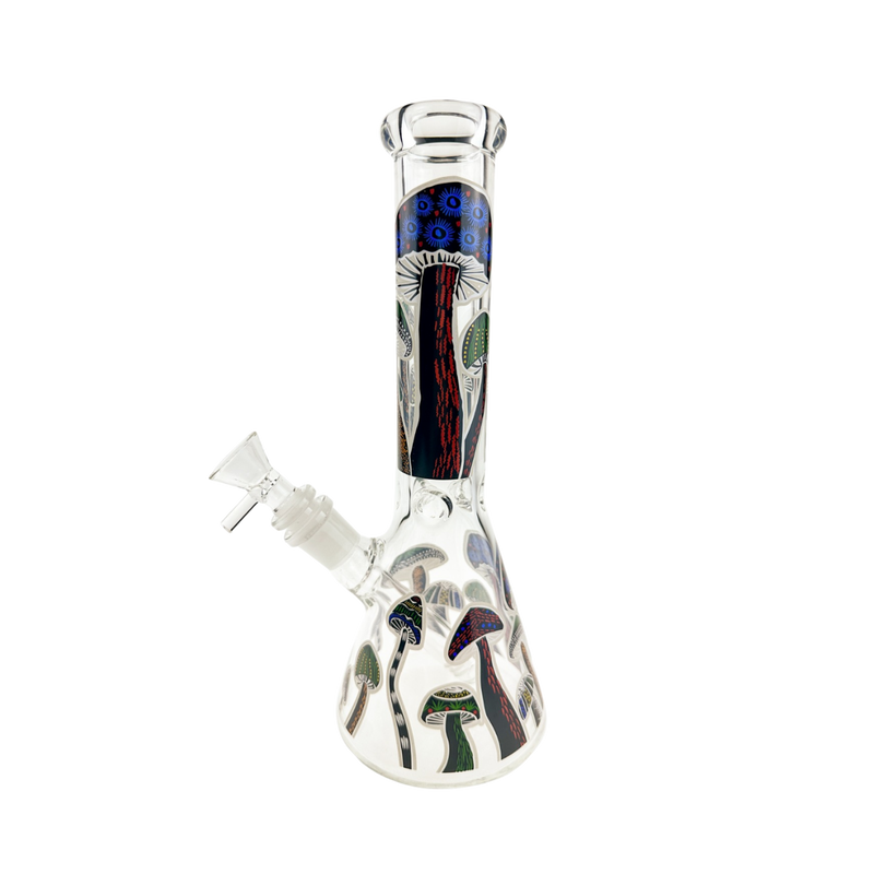 Beaker Bong Psychedelic Mushroom Glass Bong