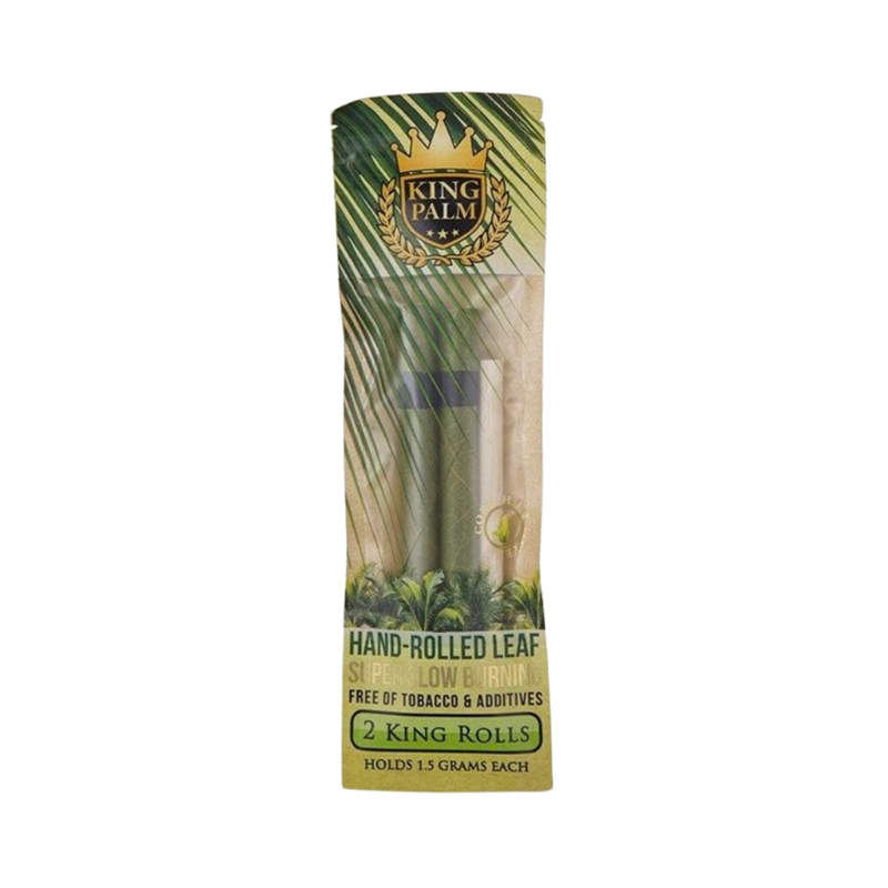 Full Box - King Palm Super Slow Burning Wraps Pack with 2 King Rolls - Holds 2 Grams each