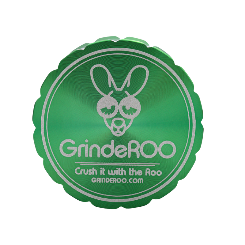 GrindeROO 4 Piece Premium Metal Herb Grinder - The Green Box