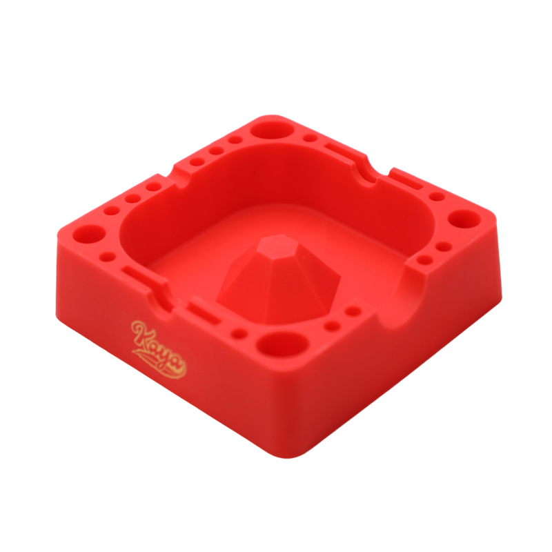 Kaya Red Silicone Ashtray