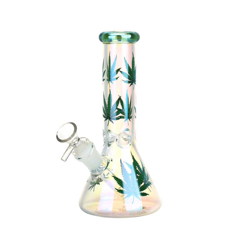 Kaya 8inch Iridescent Beaker Bong – 5mm Thickness