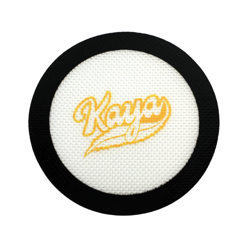 Kaya Round Silicone and Fiberglass Heat-Resistant Mat Black