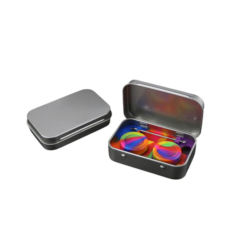 Concentrate Companion Kit - Metallic Tin Case with Non-Stick Silicone Containers