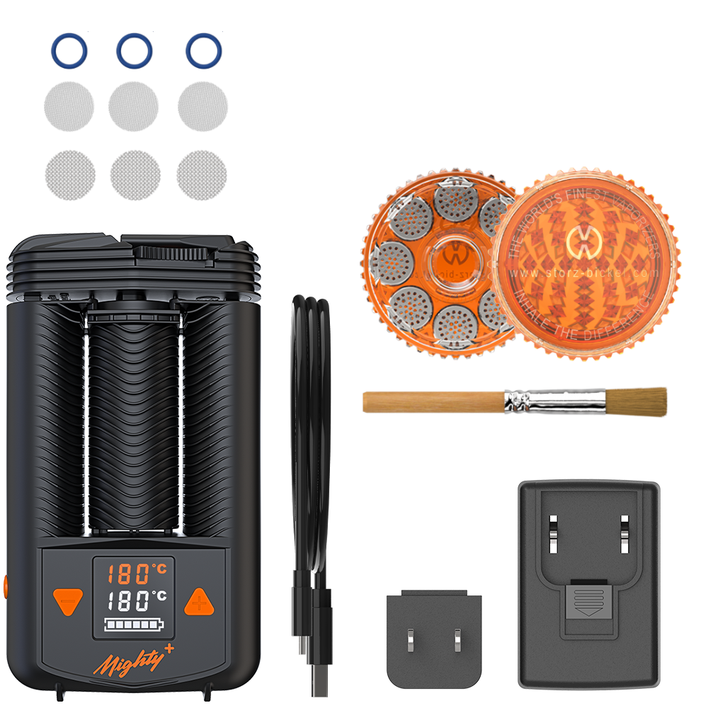 Mighty+ Medic certified portable vaporizer engineered for reliable dry herb heating