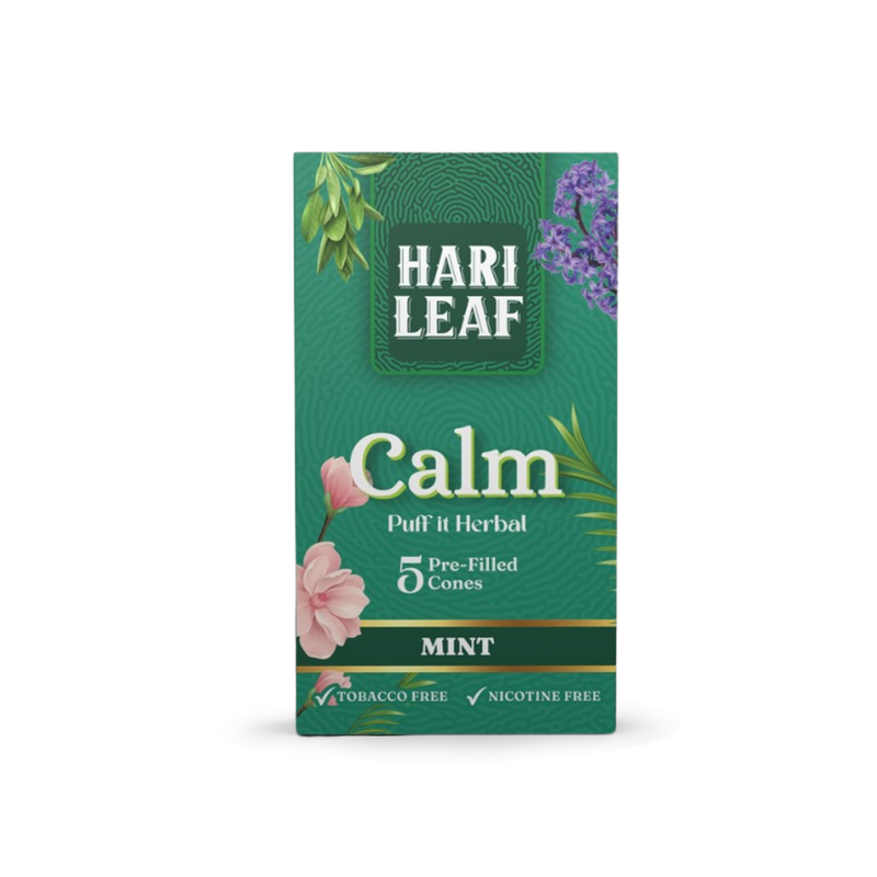 Hari Leaf Pre-filled Cones - Mint (Pack of 5)