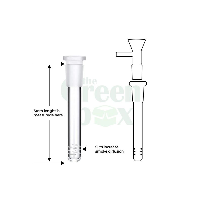 Kaya 25cm Glass Bong with Stylized Colored Leaf Design