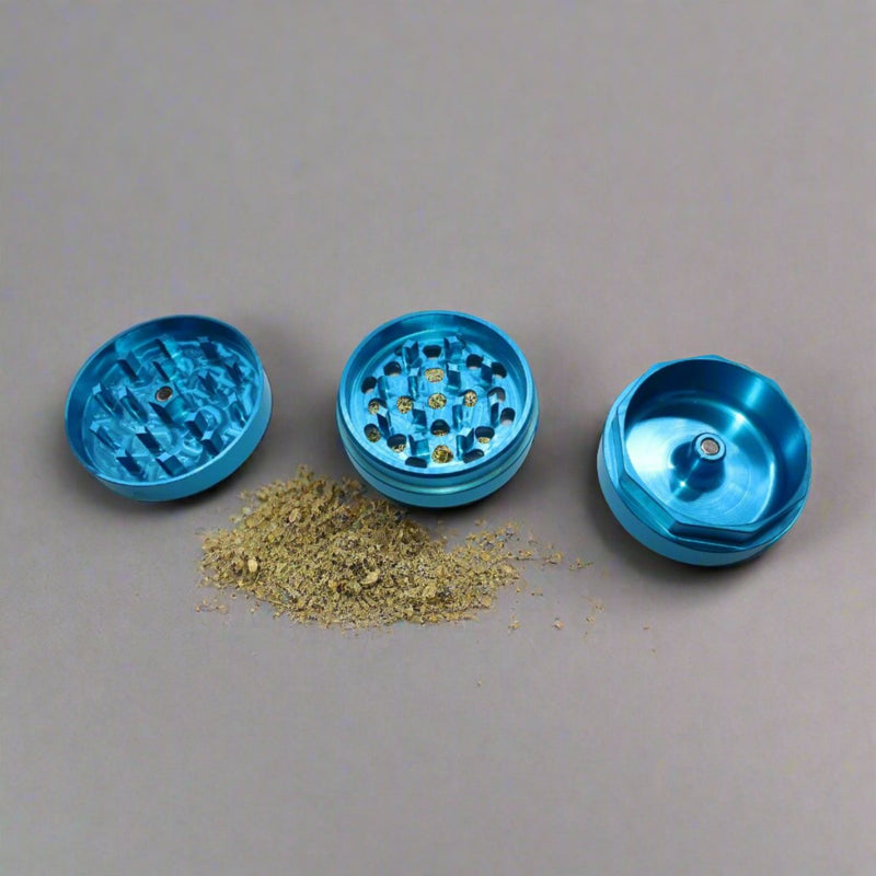 Premium 61mm 3-Part Magnetic Threadless Grinder - Teal