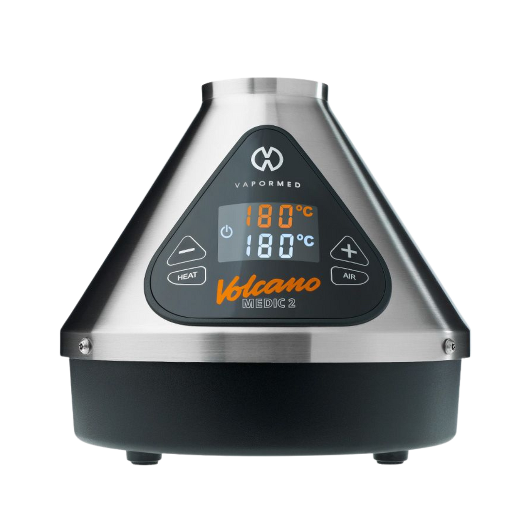 Volcano Medic 2 Silver certified medical desktop vaporizer with dual inhalation options