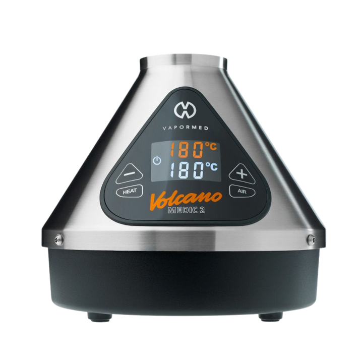 Volcano Medic 2 Silver medical desktop vaporizer featuring dual inhalation functionality